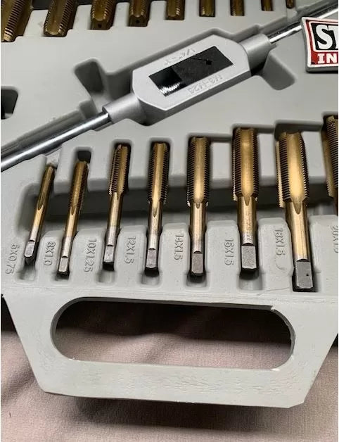 Tap & Die Thread Cutting Set M6-M24, 45 Piece in Carry Case