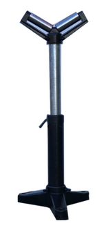Heavy Duty V-Type Adjustable Height Roller Stands 52mm x 125mm (580-970 High) 200kg Capacity