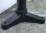 Heavy Duty V-Type Adjustable Height Roller Stands 52mm x 125mm (580-970 High) 200kg Capacity