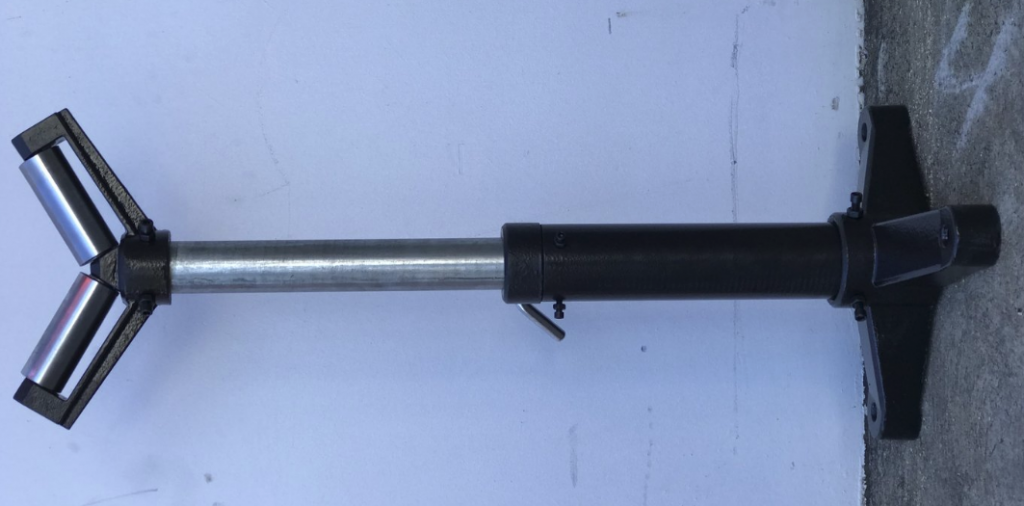 Heavy Duty V-Type Adjustable Height Roller Stands 52mm x 125mm (580-970 High) 200kg Capacity