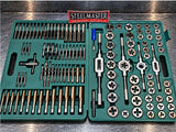 Tap & Die Threading Set, 115 Piece Metric & SAE, in Carry Case