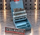 HSS Hand Tapping Set, 21 Piece, M3-M12