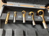 HSS Countersinking Deburring Cutter Set, 90 Degree, 5 Piece with Stand