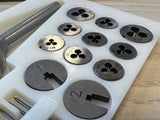 HSS Tap & Die Threading Set, 31 Piece Miniature, M1-M2.5