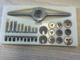 HSS Tap & Die Threading Set, 31 Piece Miniature, M1-M2.5