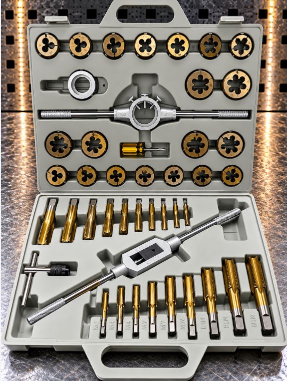 Tap & Die Thread Cutting Set M6-M24, 45 Piece in Carry Case