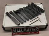 Lathe Turning Tool Set, 3-Piece Carbide Clamped Type, 10mm