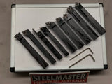 Lathe Turning Tool Set, 3-Piece Carbide Clamped Type, 10mm