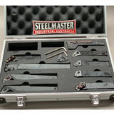 Lathe Turning Tool Set, 9-Piece Carbide Clamped Type, 16mm Shank