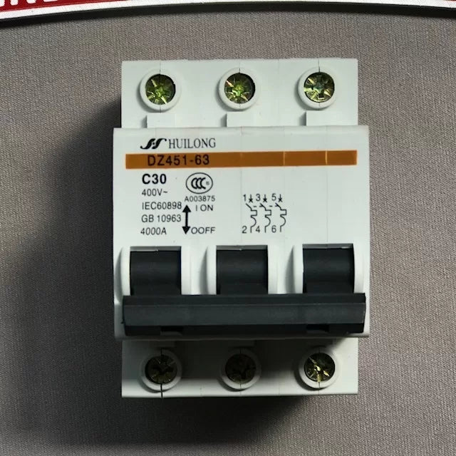 Circuit Breaker C30 400V (Huilong) for SM-1640TR Lathe