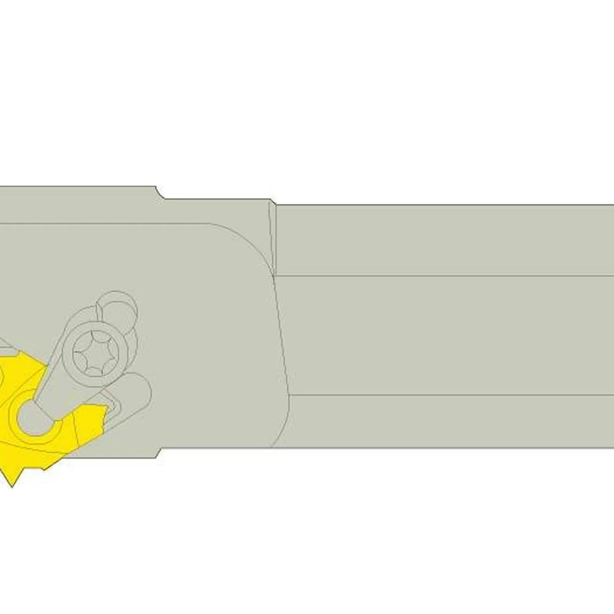 Lathe Internal Threading Tool, Right Hand 13mm Minimum Bore
