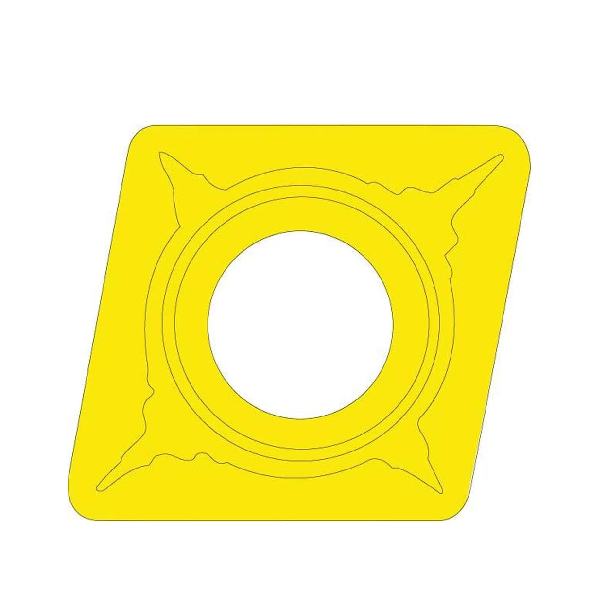 Carbide Inserts (10-Pack) Negative, 12mm Edge, 0.4 Radius