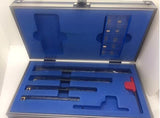Lathe Boring Bar Kit, 4-Piece Set (8-16mm) with Spare Tips