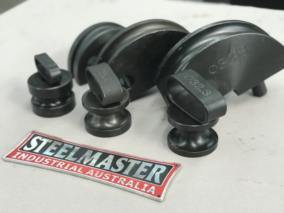 Square Tube Former Set 32mm, 120mm CLR (1x Former & 2 Counter Rollers)
