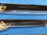Lathe Turning Tool Set, 7-Piece Carbide Clamped Type, 10mm Shank
