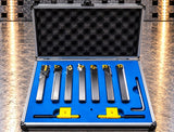 Lathe Turning Tool Set, 7-Piece Carbide Clamped Type, 10mm Shank