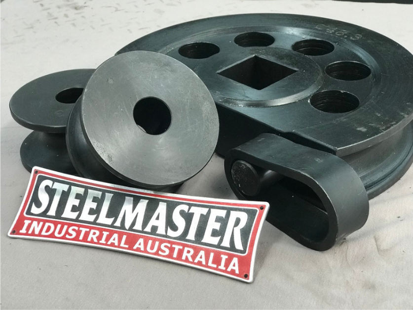 Square Tube Former Set 32mm, 128mm CLR (1x Former & 2 Counter Rollers)