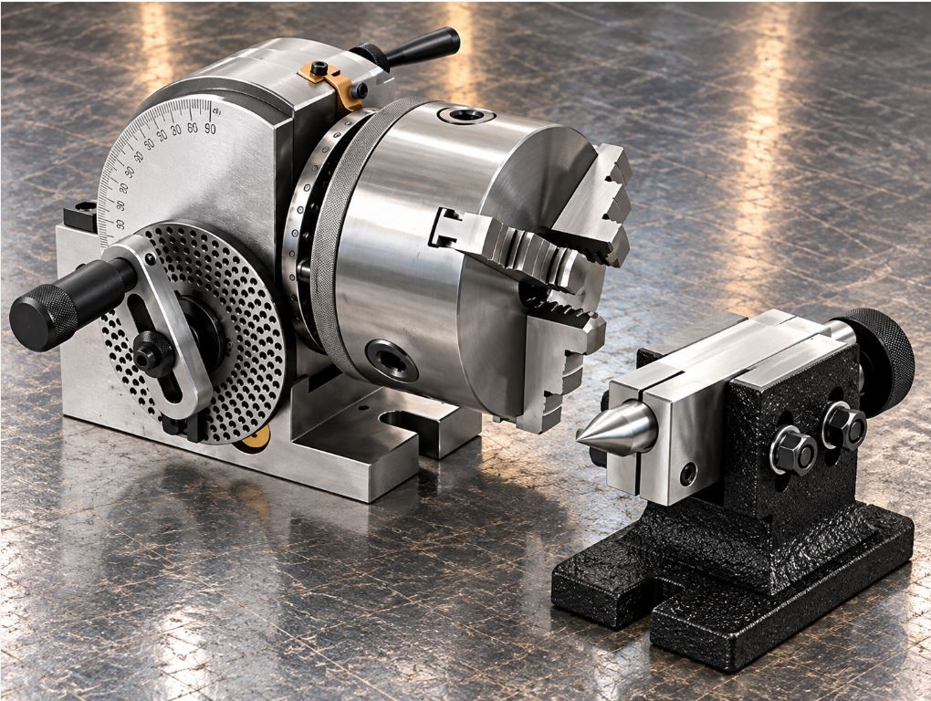 Semi-Universal Dividing Head with 6" (160mm) 3-Jaw Chuck