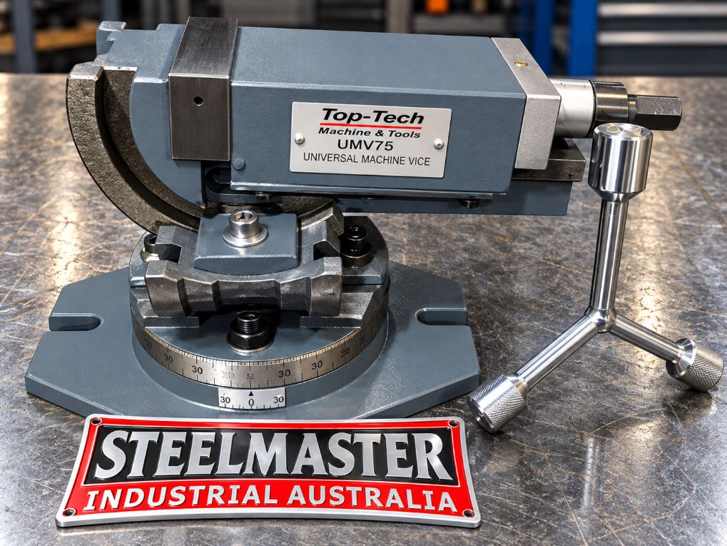 3-Axis Precision Machine Vice, 75mm Jaw Width