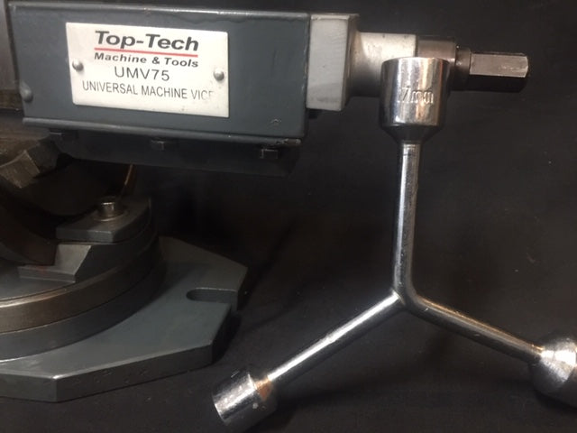 3-Axis Precision Machine Vice, 75mm Jaw Width