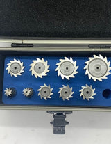 Woodruff Key Cutter Set, 9 Piece, 10mm Shanks