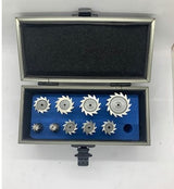Woodruff Key Cutter Set, 9 Piece, 10mm Shanks
