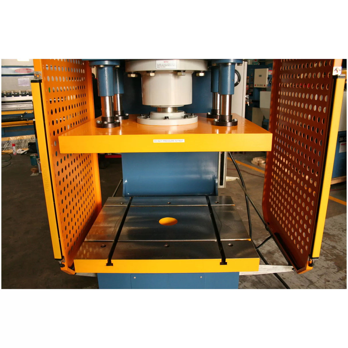 Open Front Hydraulic Press, 100 Ton Capacity, Heavy Duty