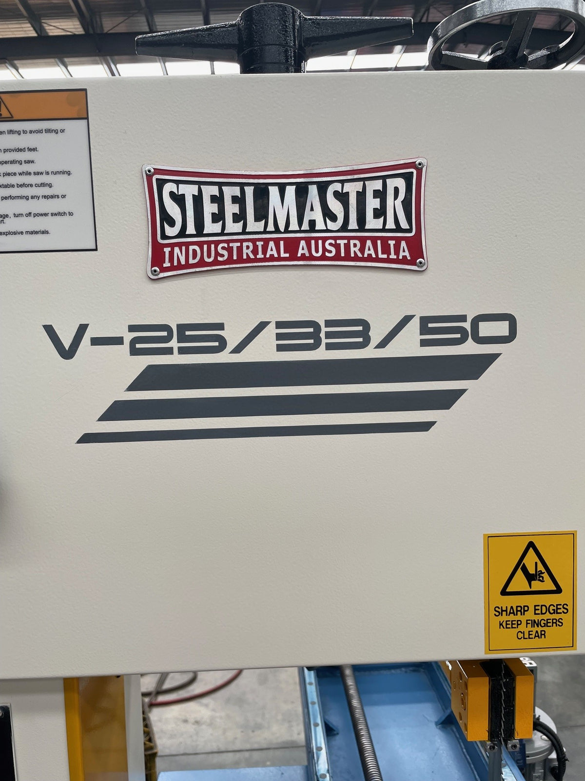 V-Series Vertical Bandsaw with Large Tee Slotted Working Table Area