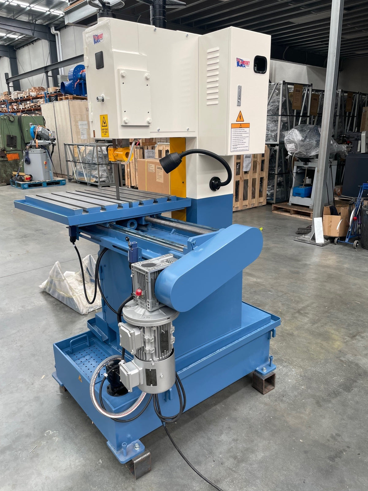 V-Series Vertical Bandsaw with Large Tee Slotted Working Table Area