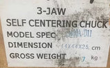 3-Jaw D1-11 Camlock Lathe Chuck 400mm with Bolt-On Jaws