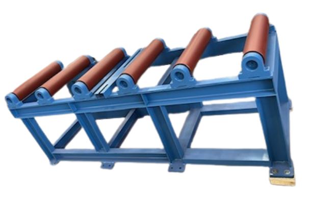 Heavy Duty Gravity Roller Conveyor 2000mm x 520mm Wide, with 280mm High Side Rollers (Non-Powered)