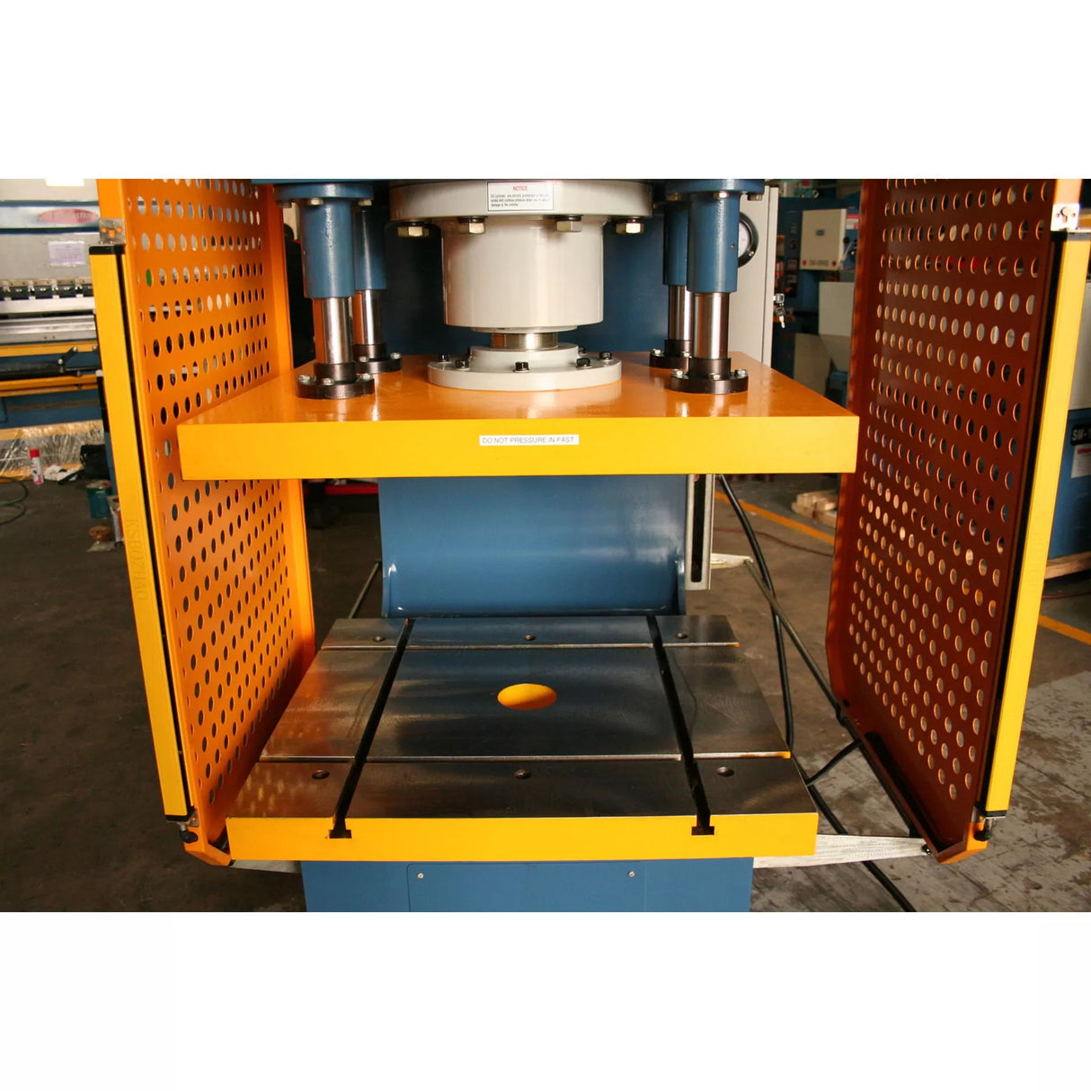 Open Front Hydraulic Press, 150 Ton Capacity, Heavy Duty