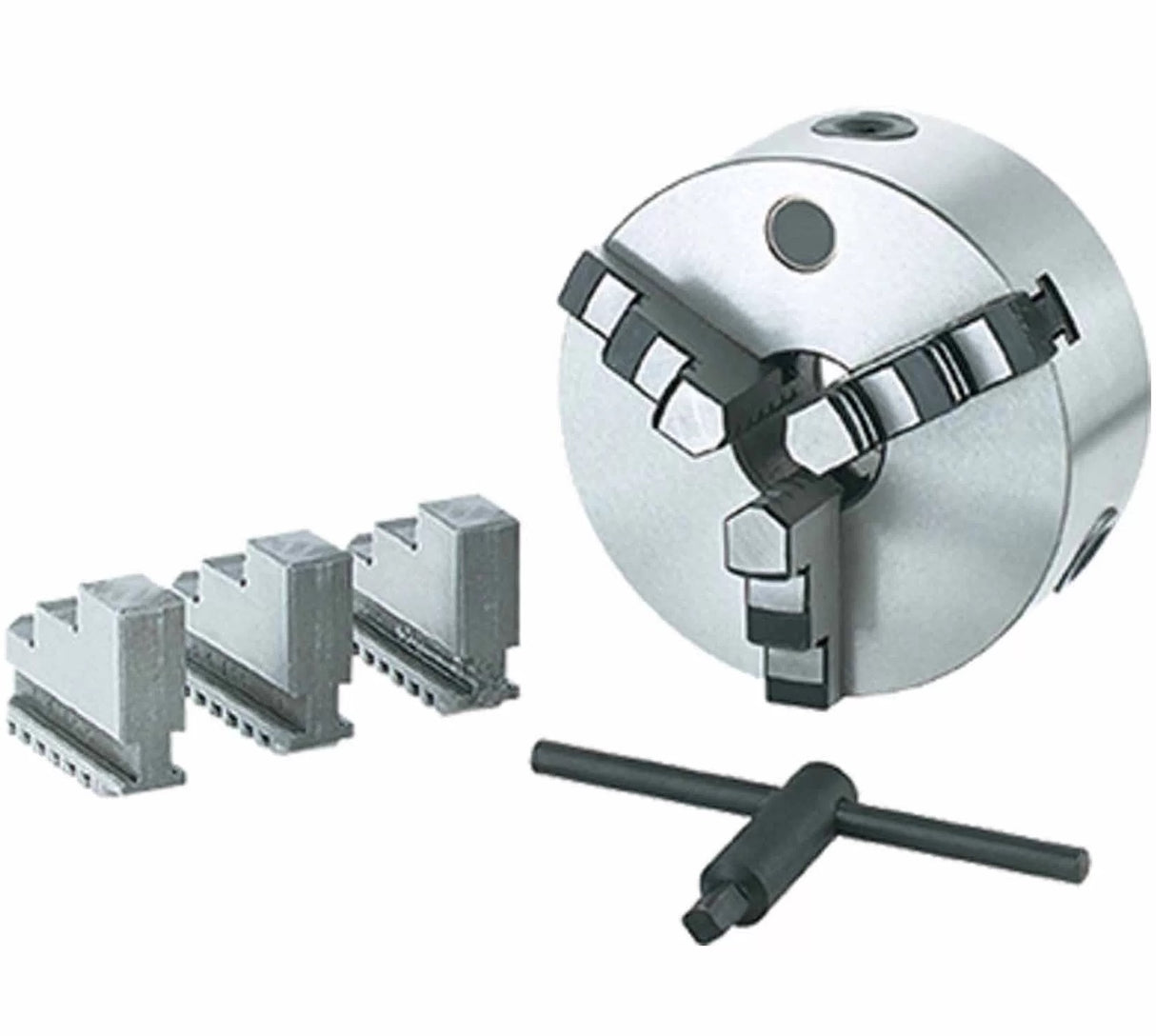 3-Jaw Lathe Chuck (Back Plate) - 100mm Diameter , 22mm Bore