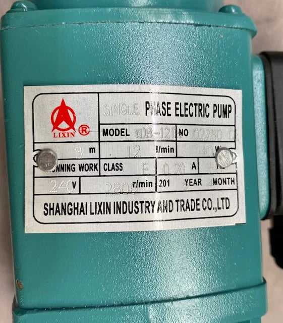 Mill Coolant Pump 240V 40W