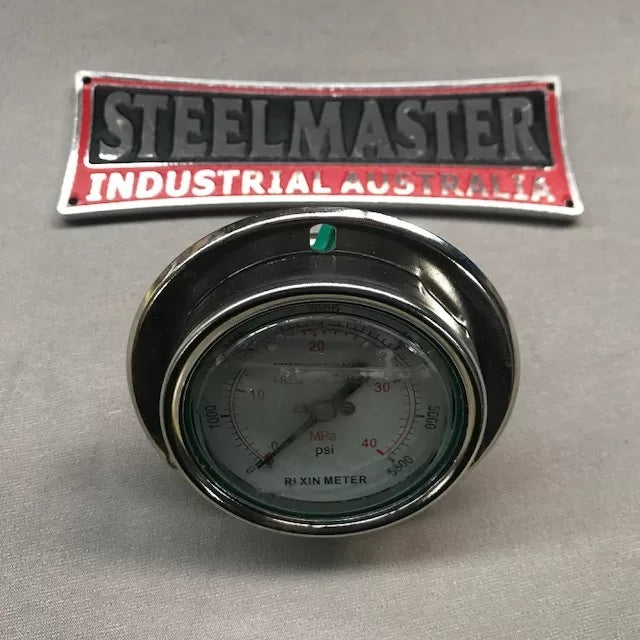 Panbrake Hydraulic Pressure Gauge Rear Mount 0-400 Bar to suit SM-FHPB
