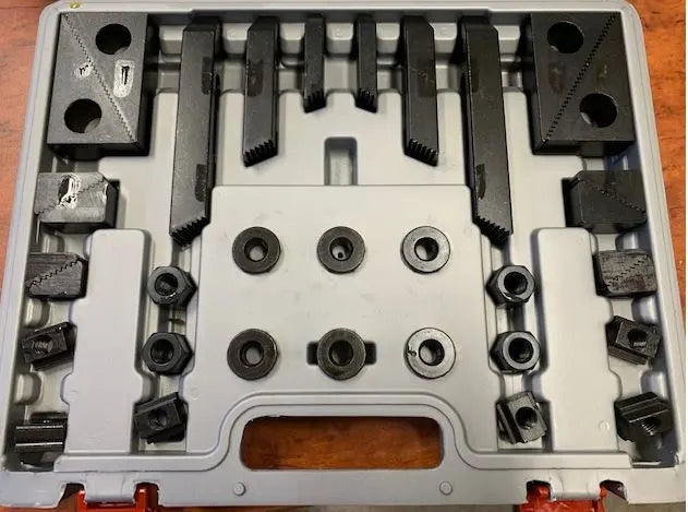 Clamping Kit, 58 Piece, 18mm T-Slot, M16 Thread