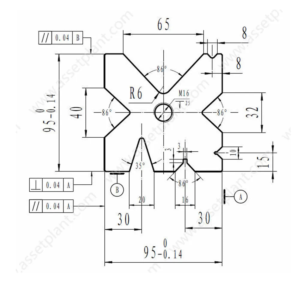 Pressbrake Tooling 95mm Square Die Block x 3200mm Long