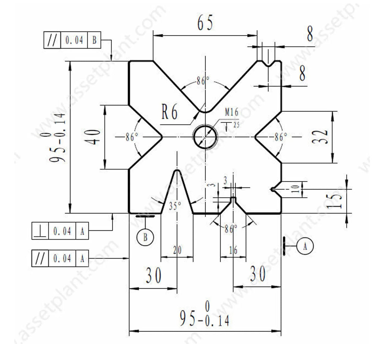 95mm Die Block Pressbrake Tooling 95mm Square x 2500mm Long