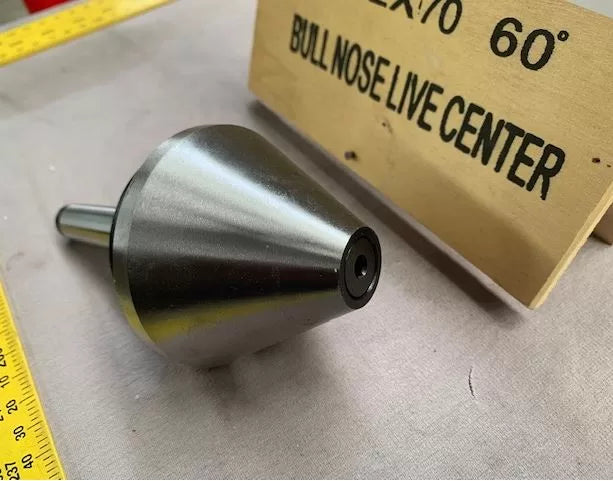 Bull Nose Pipe Centre - MT2 , 70mm Diameter