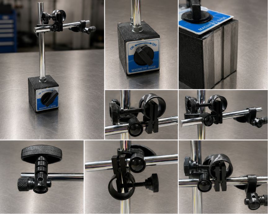 Magnetic Base with Adjustment, 580N Adhesion