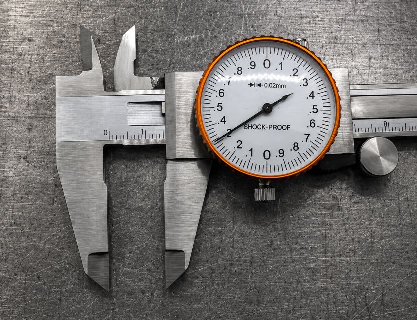 Dial Vernier Caliper, 150mm Range, Satin Chrome
