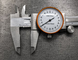 Dial Vernier Caliper, 150mm Range, Satin Chrome