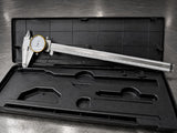 Dial Vernier Caliper, 300mm Range, Satin Chrome