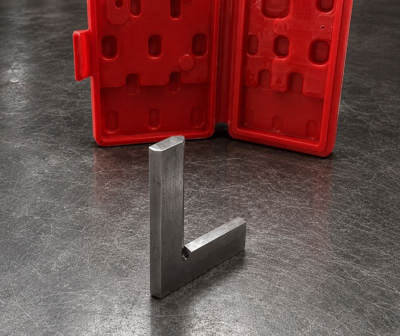 90 Degree Engineers Square with Bevelled Edges, 50mm x 75mm