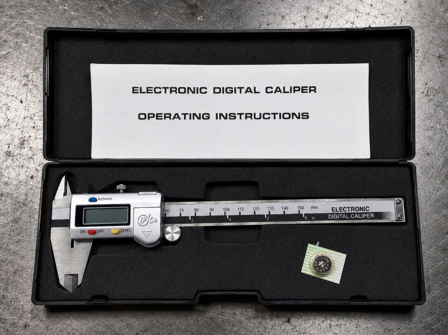 Digital Vernier Caliper, 150mm Splash Proof, Metric & Imperial