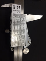 Digital Vernier Caliper, 150mm Splash Proof, Metric & Imperial