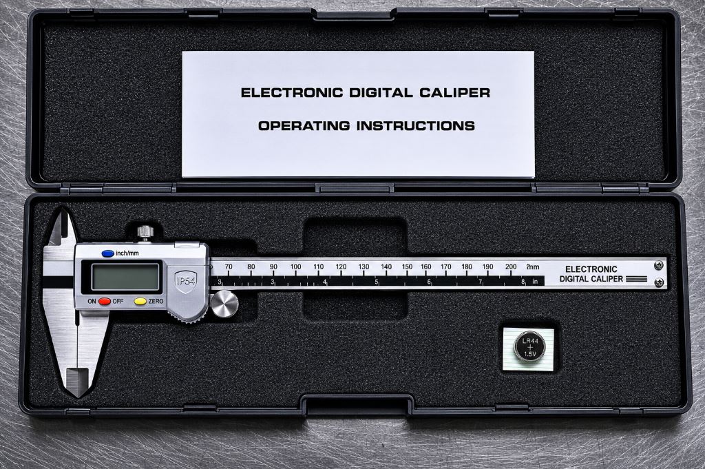 Digital Vernier Caliper, 200mm Splash Proof, Metric & Imperial