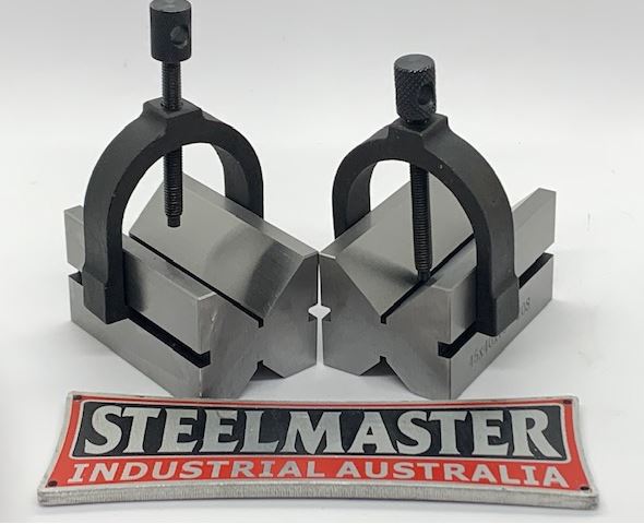 Vee Block & Clamp Set, 70mm x 45mm x 40mm