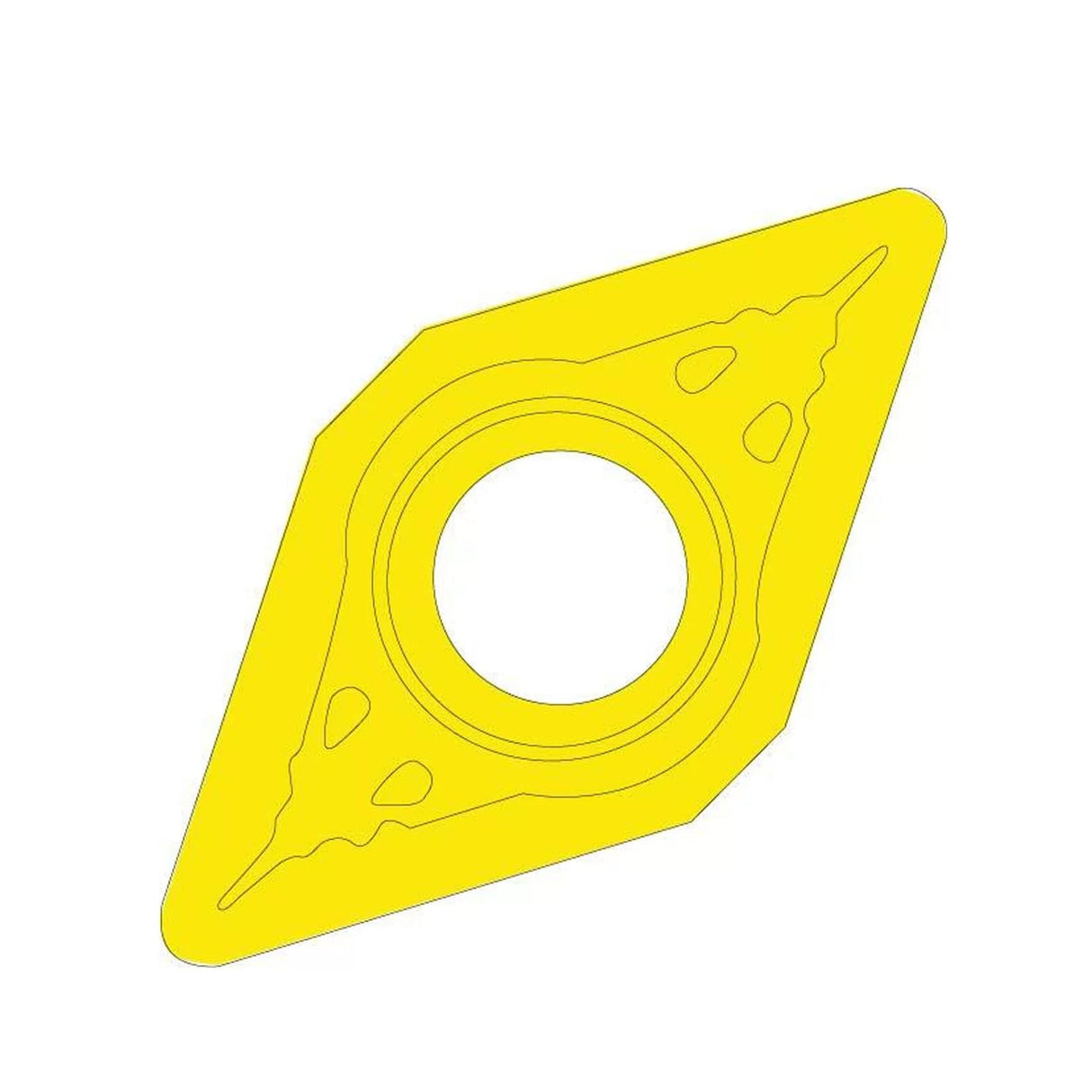 Carbide Inserts (10-Pack) Positive, 7mm Edge, 0.4 Radius