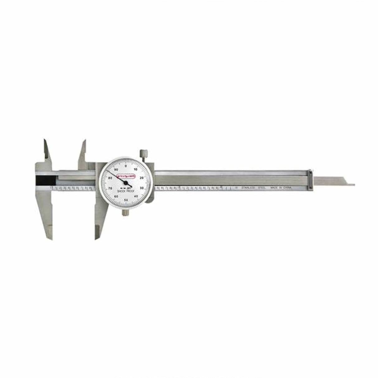 Dial Vernier Caliper, 300mm Range, Satin Chrome